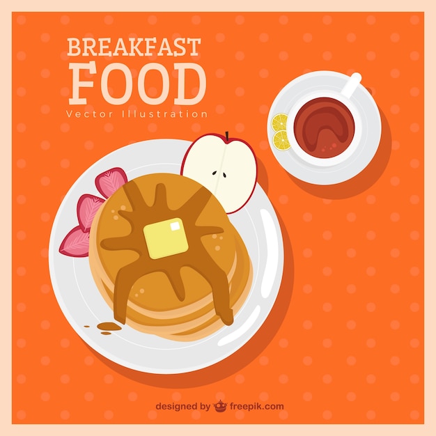 Delicious pancakes for breakfast