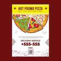 Free vector delicious pizza concept