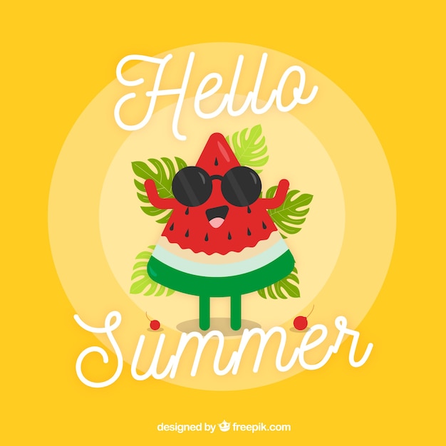 Delicious summer fruit background