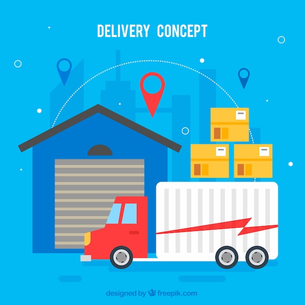 Delivery concept background