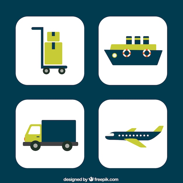 Free vector delivery icons