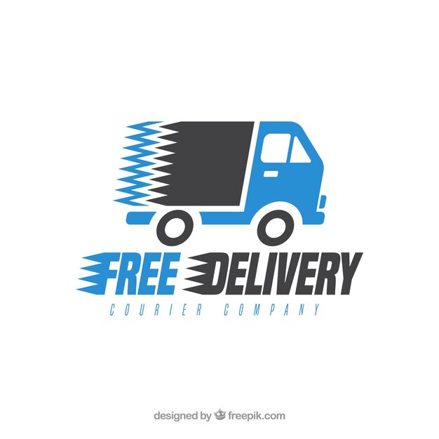 Download Free Delivery Logo Template With Truck Free Vector Use our free logo maker to create a logo and build your brand. Put your logo on business cards, promotional products, or your website for brand visibility.