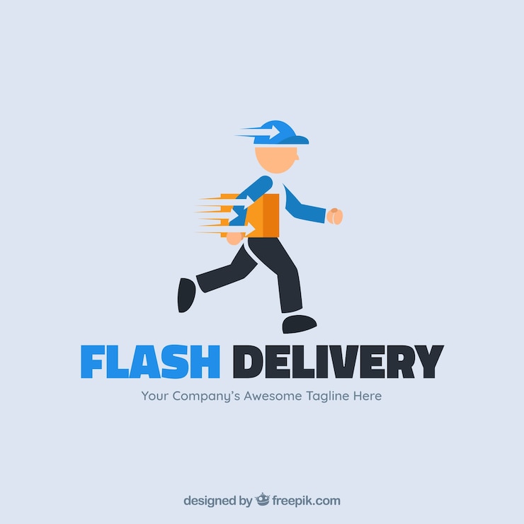 Free Vector delivery logo template