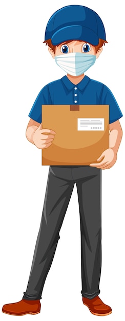 Delivery man wearing uniform