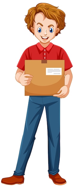 Delivery man wearing uniform