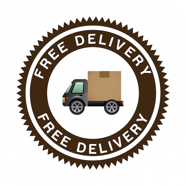 Download Free Shipping Free Home Delivery Logo Png PSD - Free PSD Mockup Templates