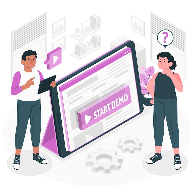 Free Vector demo concept illustration