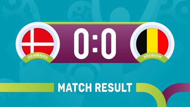 フランスドイツの試合結果 欧州サッカー選手権のイラスト プレミアムベクター