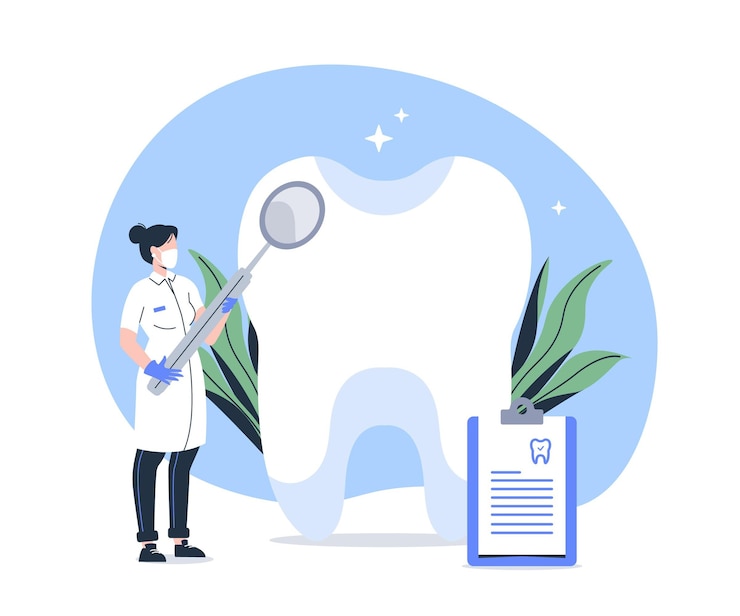 Free Vector dental care concept illustration
