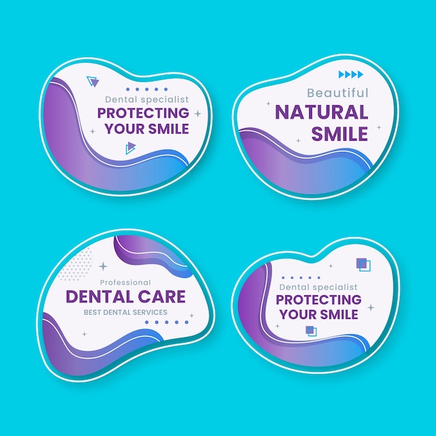 Design del modello di badge per clinica dentale