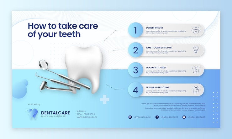 Free Vector dental clinic template design