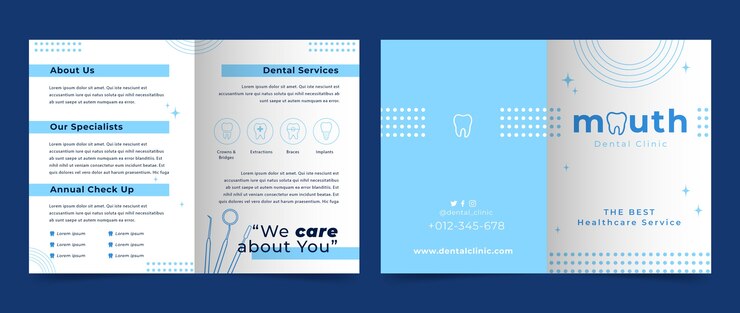 Free Vector dental clinic template design