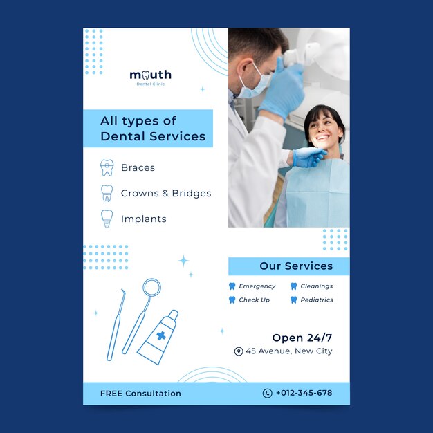 Dental clinic template design