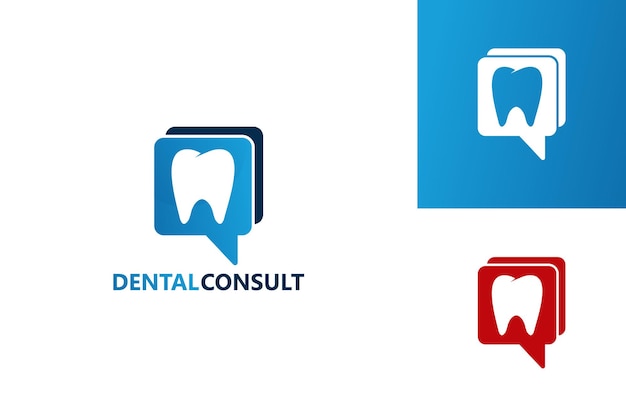 歯科​相談​ロゴテンプレートデザインベクトル​、​エンブレム​、​デザイン​コンセプト​、​クリエイティブ​シンボル​、​アイコン
