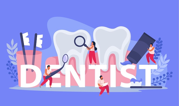 Dental health illustration