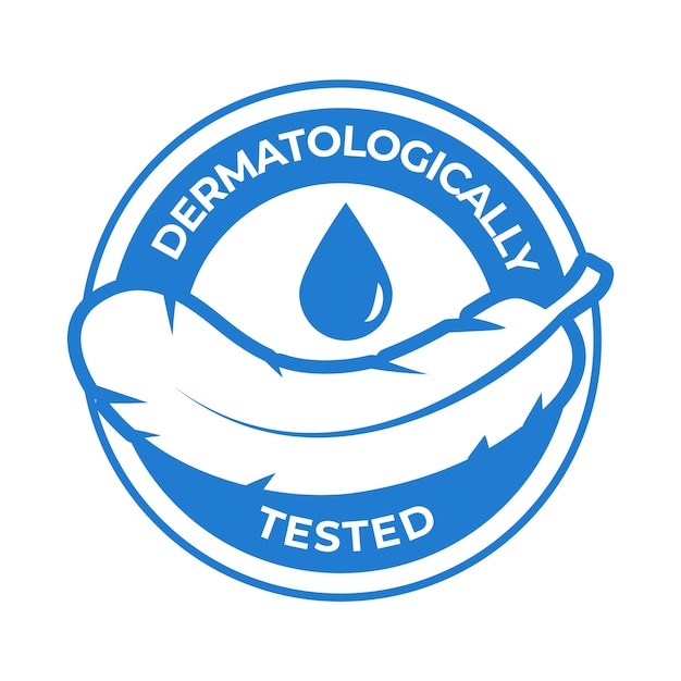 Dermatologically tested logo