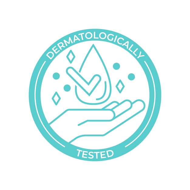 Dermatologically tested logo