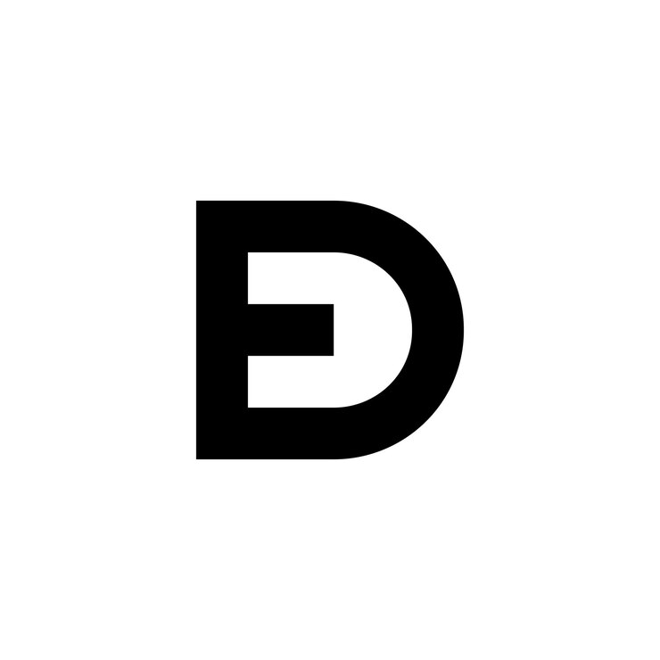 免費 Vector 設計標誌組合字母 e dan d