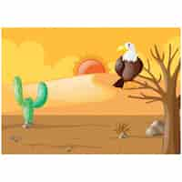 Free vector desert background design