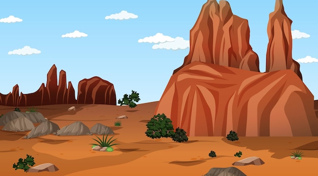 Desert forest landscape at daytime scene