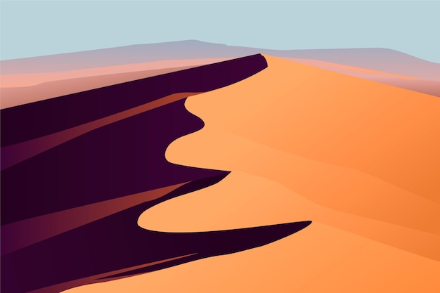 Desert landscape - background for video conferencing