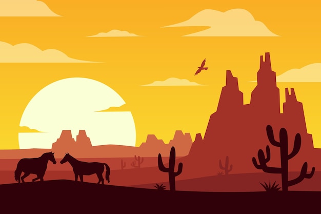 ビデオ会議用の砂漠の風景の背景