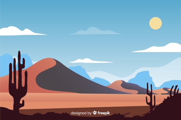 Desert landscape natural background