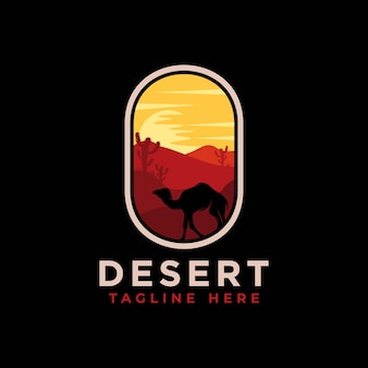 Desert logo  design template