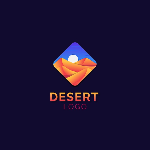 desert logo template