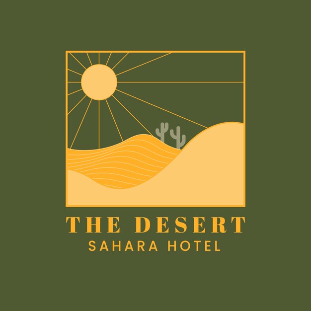 Desert logo template