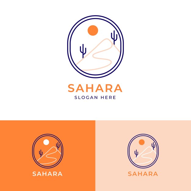 desert logo template
