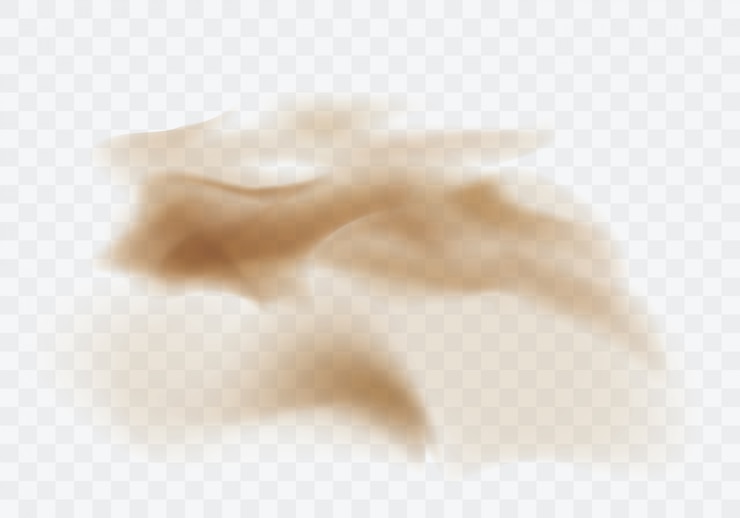 무료 Vector 사막 모래 폭풍, 투명에 갈색 먼지 구름