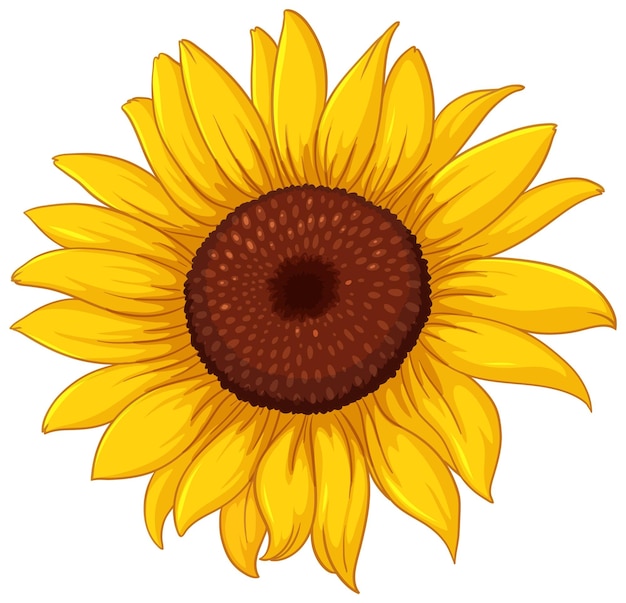 Design di girasole giallo brillante per le decorazioni