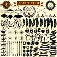 Free vector design elements collection