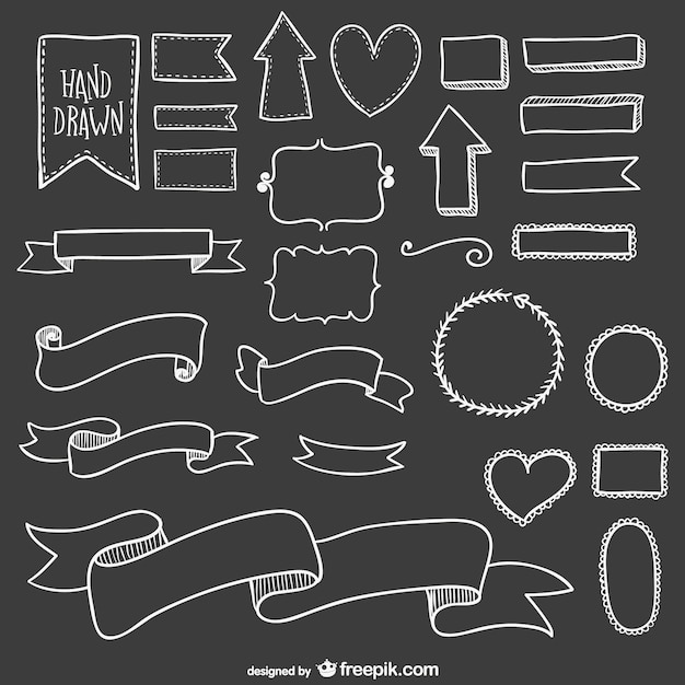 Free vector design elements drawings