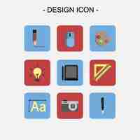 Free vector design icons collection