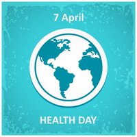 Vettore gratuito design poster per la giornata mondiale della salute