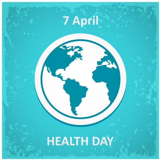 Free Vector design poster for world health day