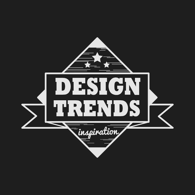 Design trends badge logo vector