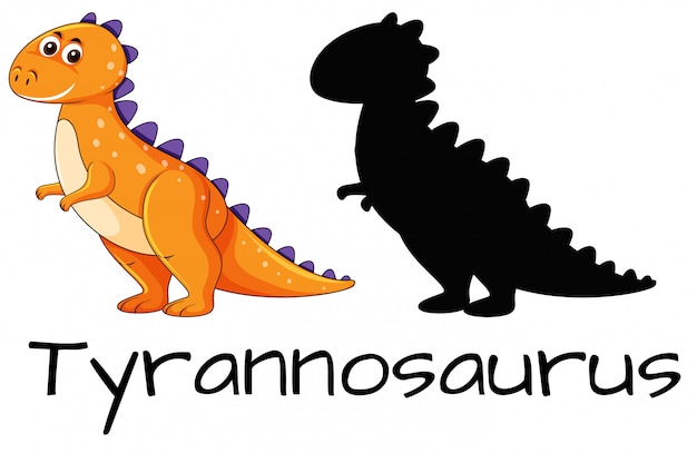 Design of tyrannosaurus dinosaur