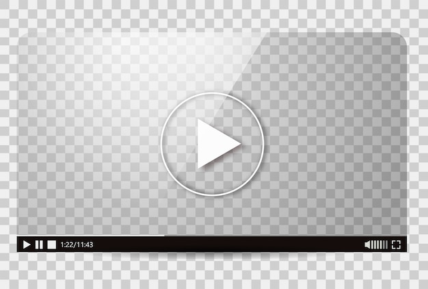 Free vector design of the video player