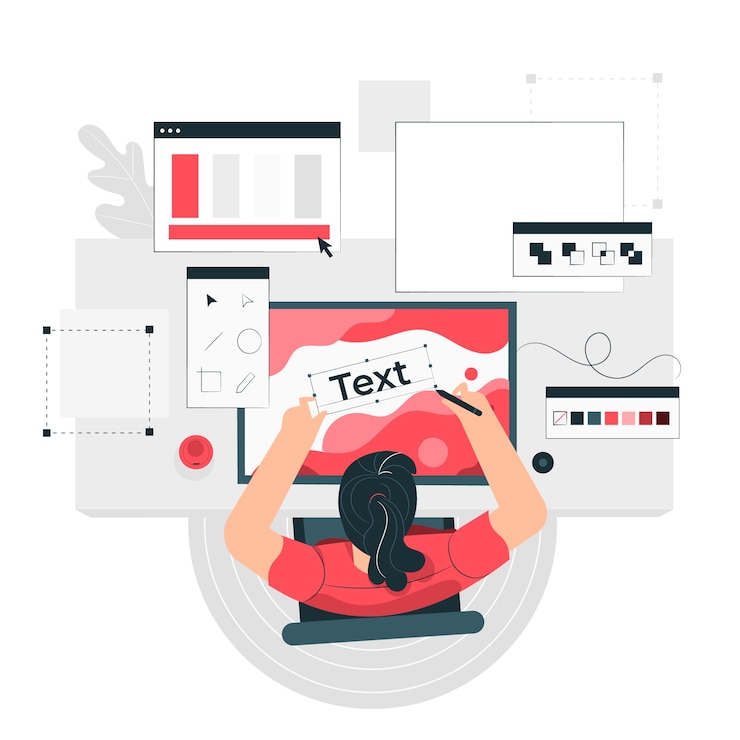 Free Vector designer concept illustration