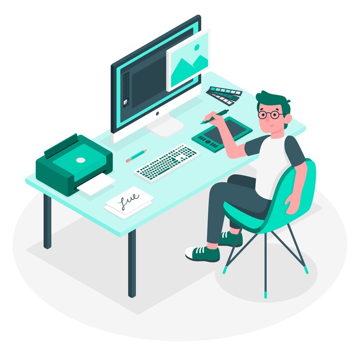 Free Vector designer concept illustration