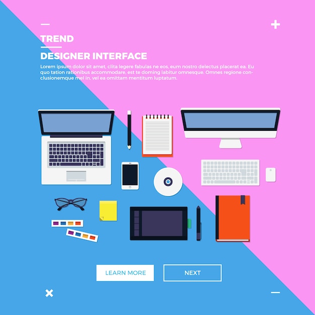 Free vector designer tools collection desktop