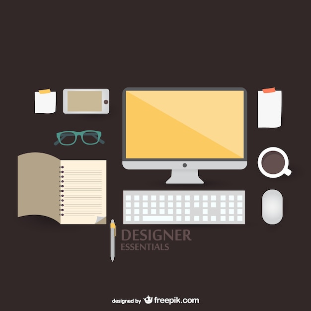 Free vector designer tools kit