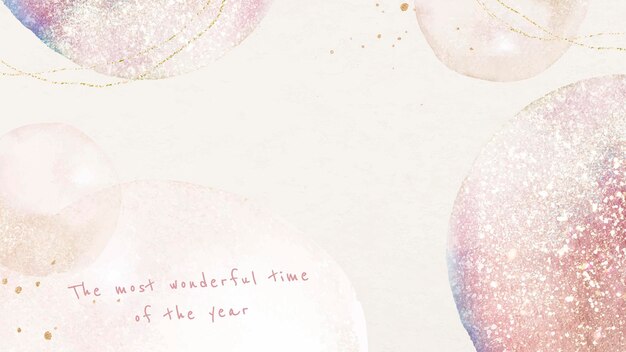 Free Vector desktop wallpaper template, editable greetings, festive design vector