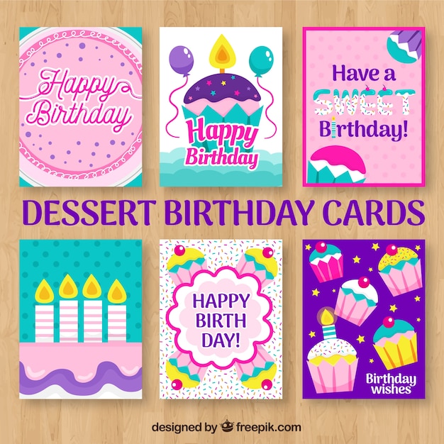 Desret誕生日カード