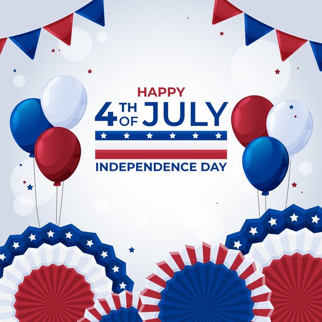 Подробная иллюстрация 4 июля - день независимости