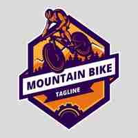 Free vector detailed bike logo template