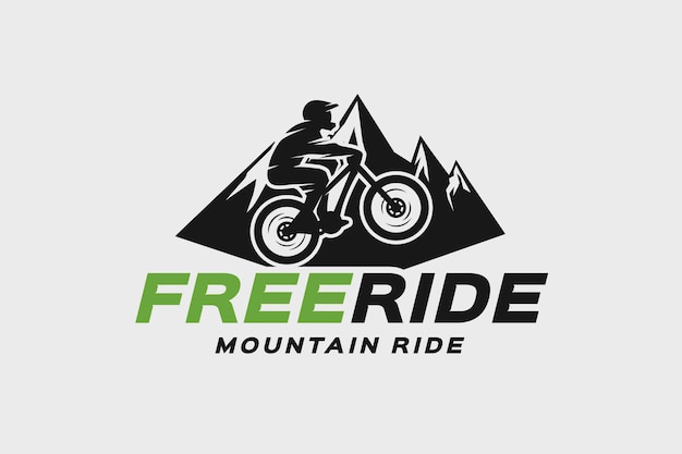 Detailed bike logo template